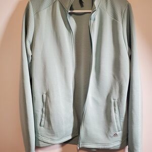 Adidas Golf Light Green Zip-Up Athletic Jacket Size Large